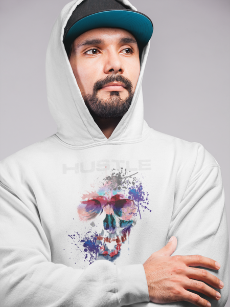 Ink'd Out Skull of HUSTLE Hoodie